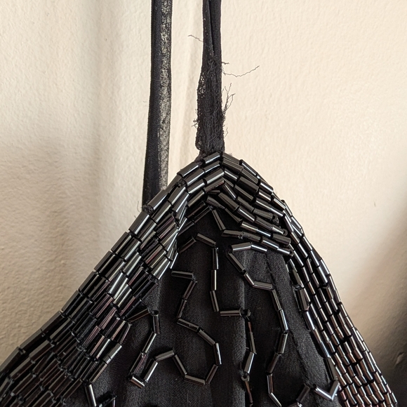 Stephen Yearick Silk Hand Beaded Sheath Mini Dress - Picture 4 of 11